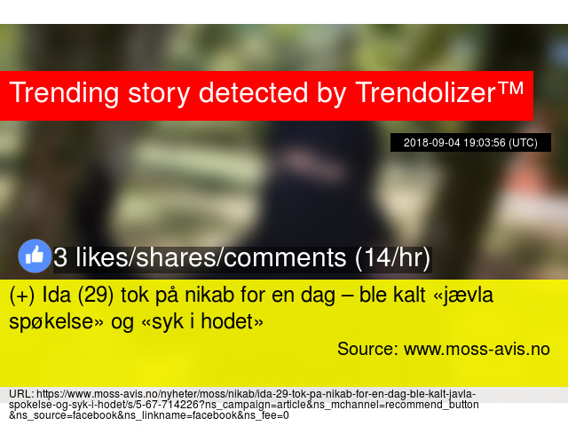 Ida 29 Tok Pa Nikab For En Dag Ble Kalt Jaevla Spokelse Og Syk I Hodet